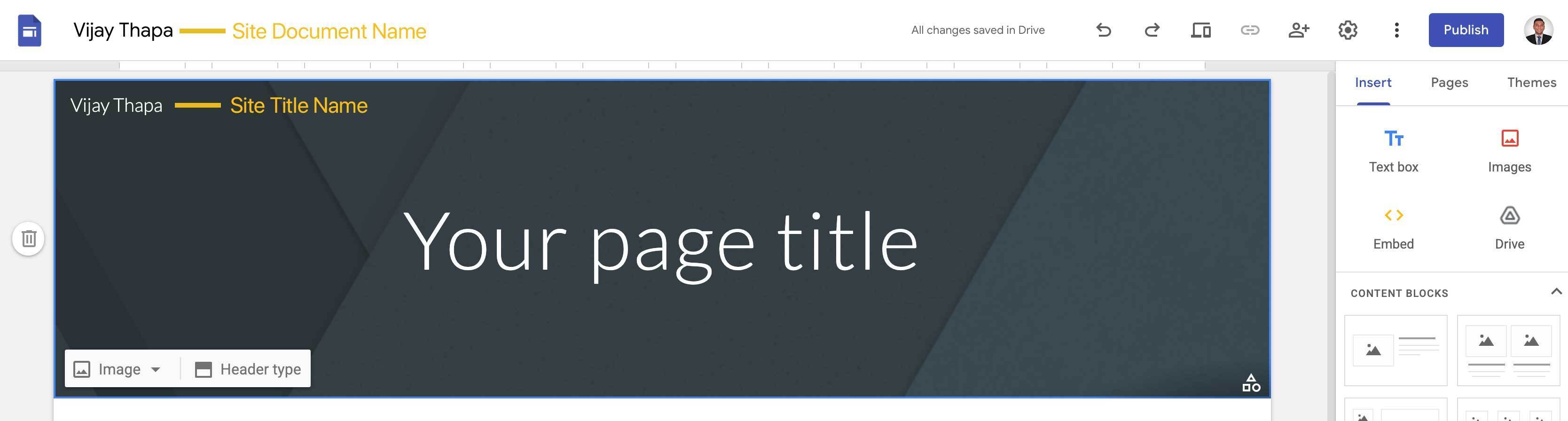 Change Site Document Name and Site Title Name