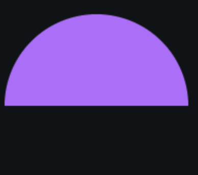How to draw a semi circle with HTML canvas