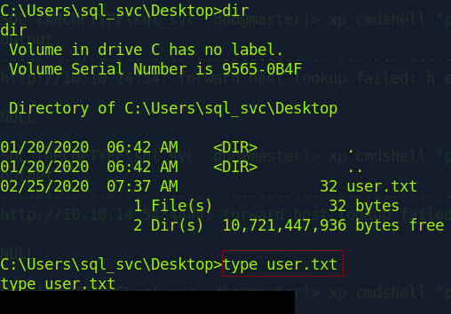 Screenshot 15: User flag