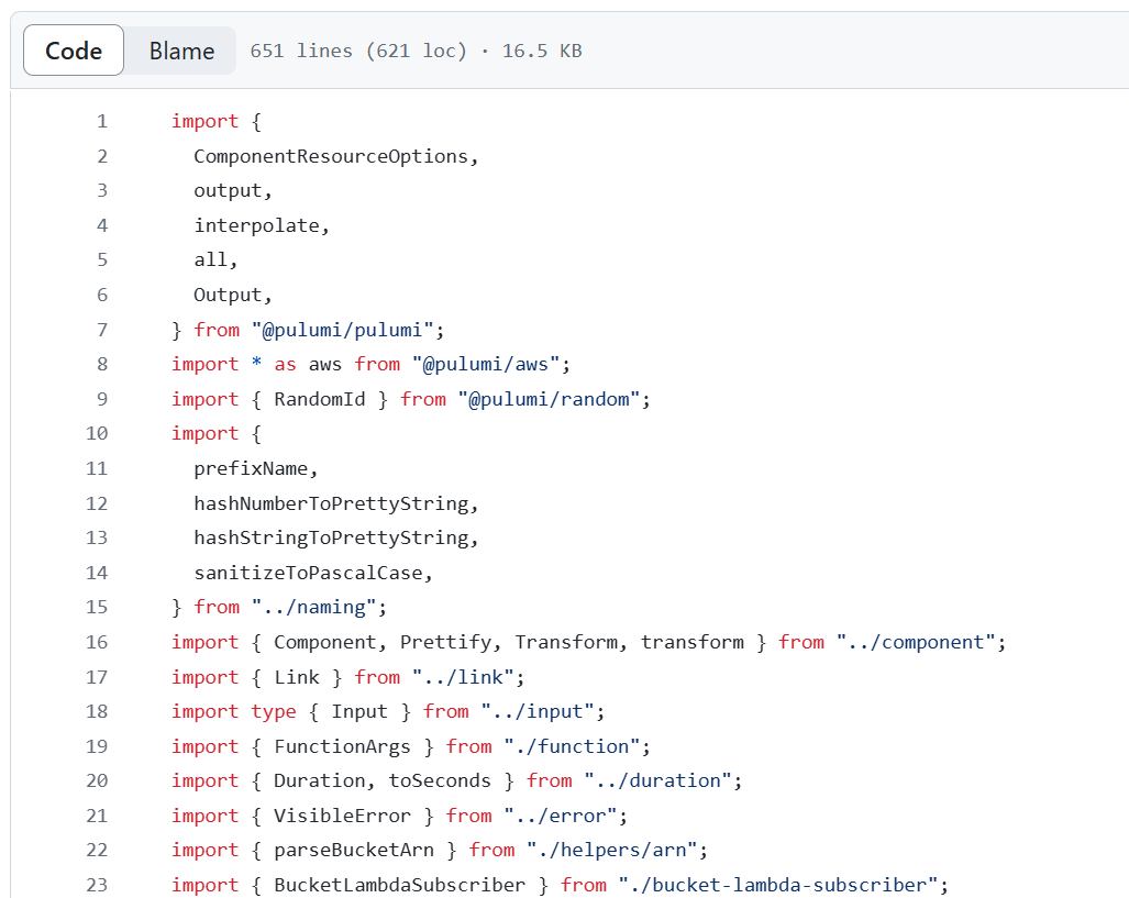 New SST bucket construct. Source: Frank Wang, SST founder, GitHub