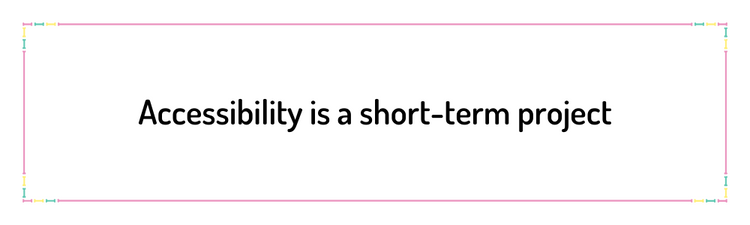 Accessibility is a short-term project