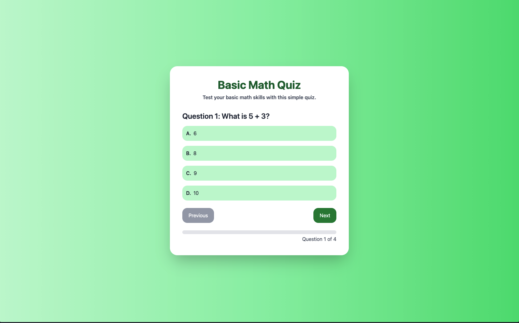 Quiz App Screenshot 3
