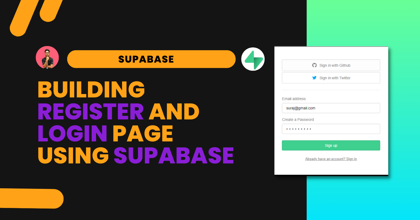 How to Build a Login Page with Supabase Auth UI and Next.js