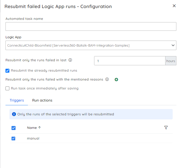 Automated resubmission of failed Logic App runs