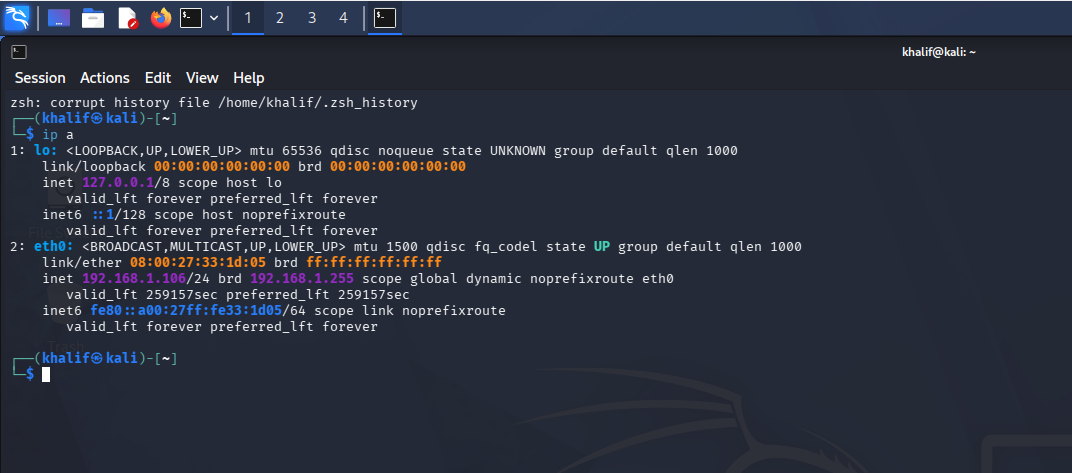 Kali and Ubuntu network settings bridged