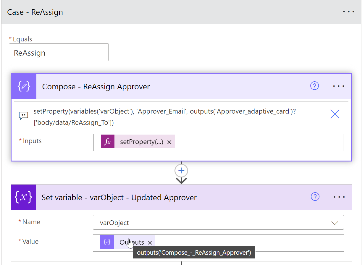 Power Automate - ReAssign