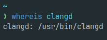 Clangd path
