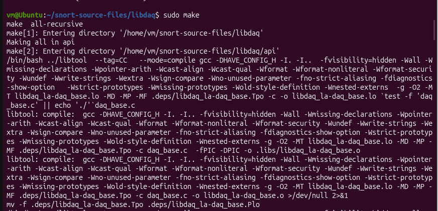 make libdaq