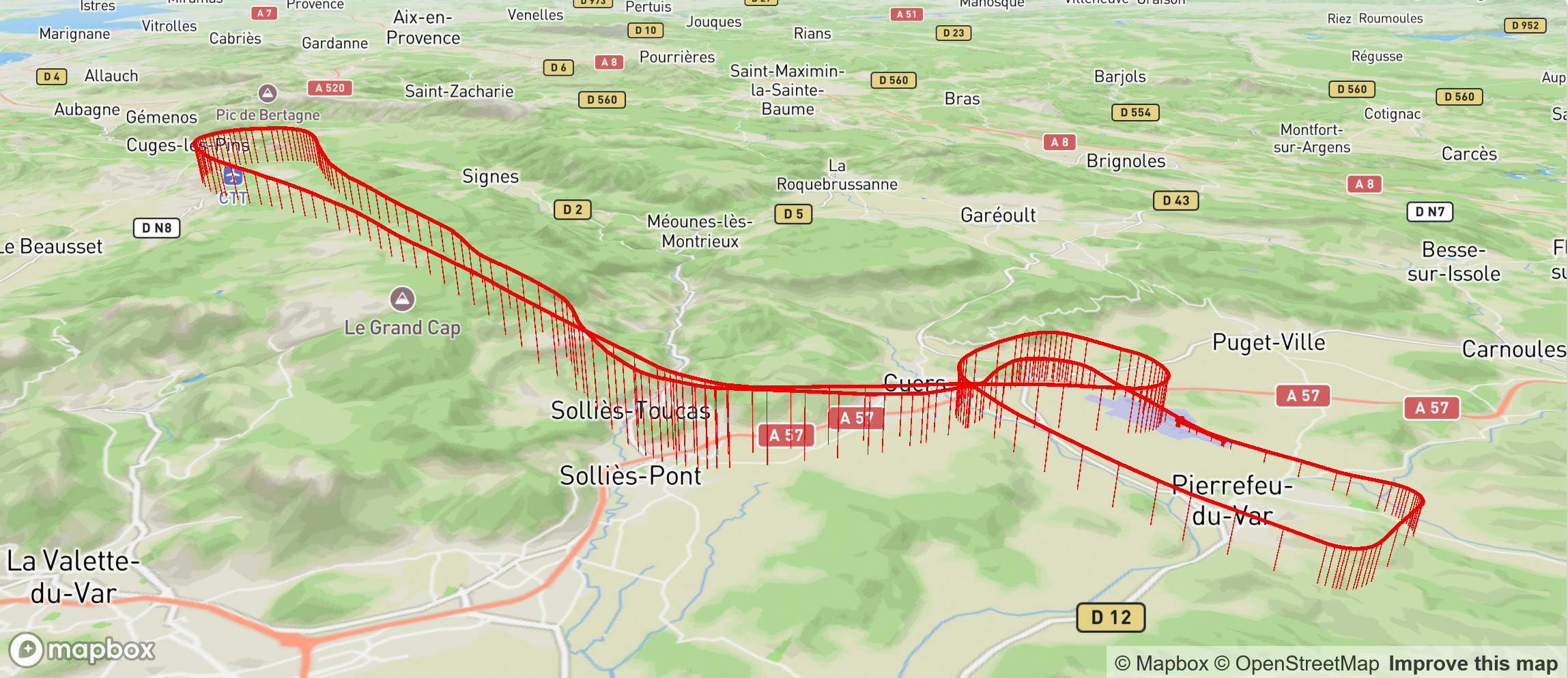 Vertical lines to reflect the elevation better