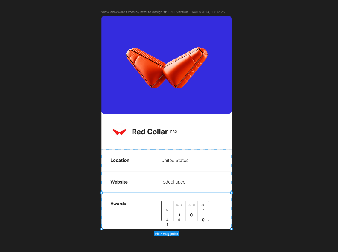 Loaded figma design with bugs