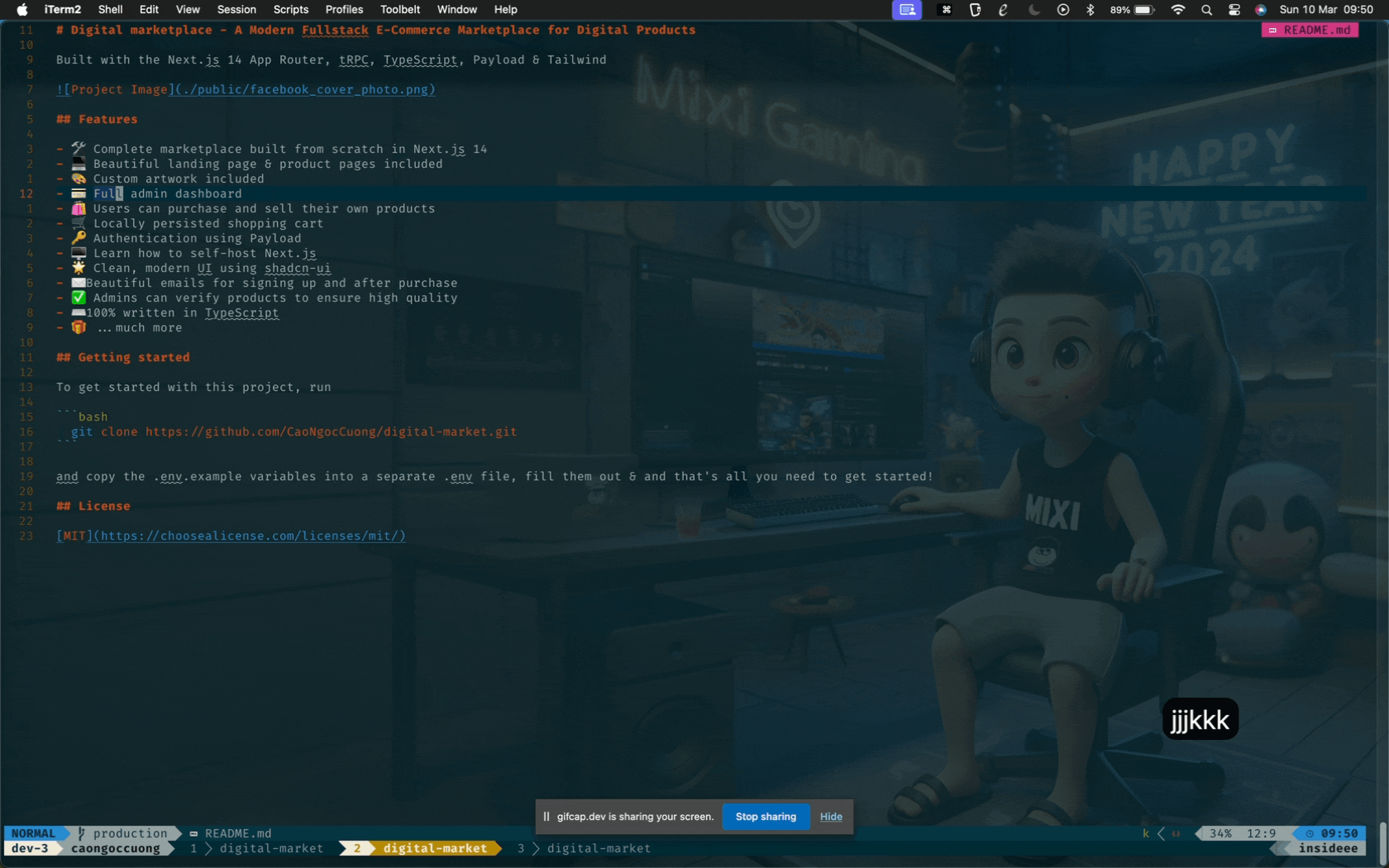 Movement demonstrate