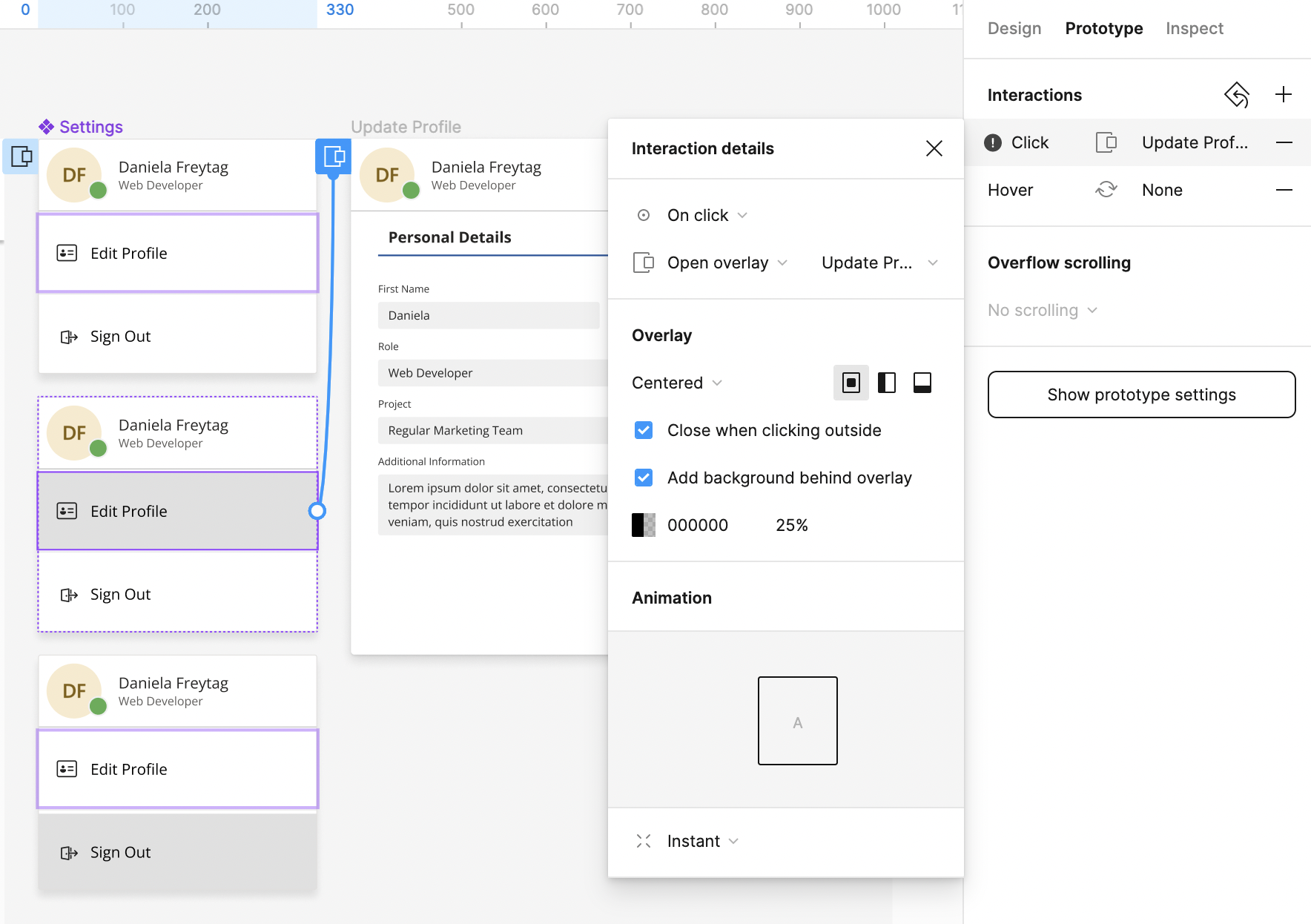 Navigate to logged out frame