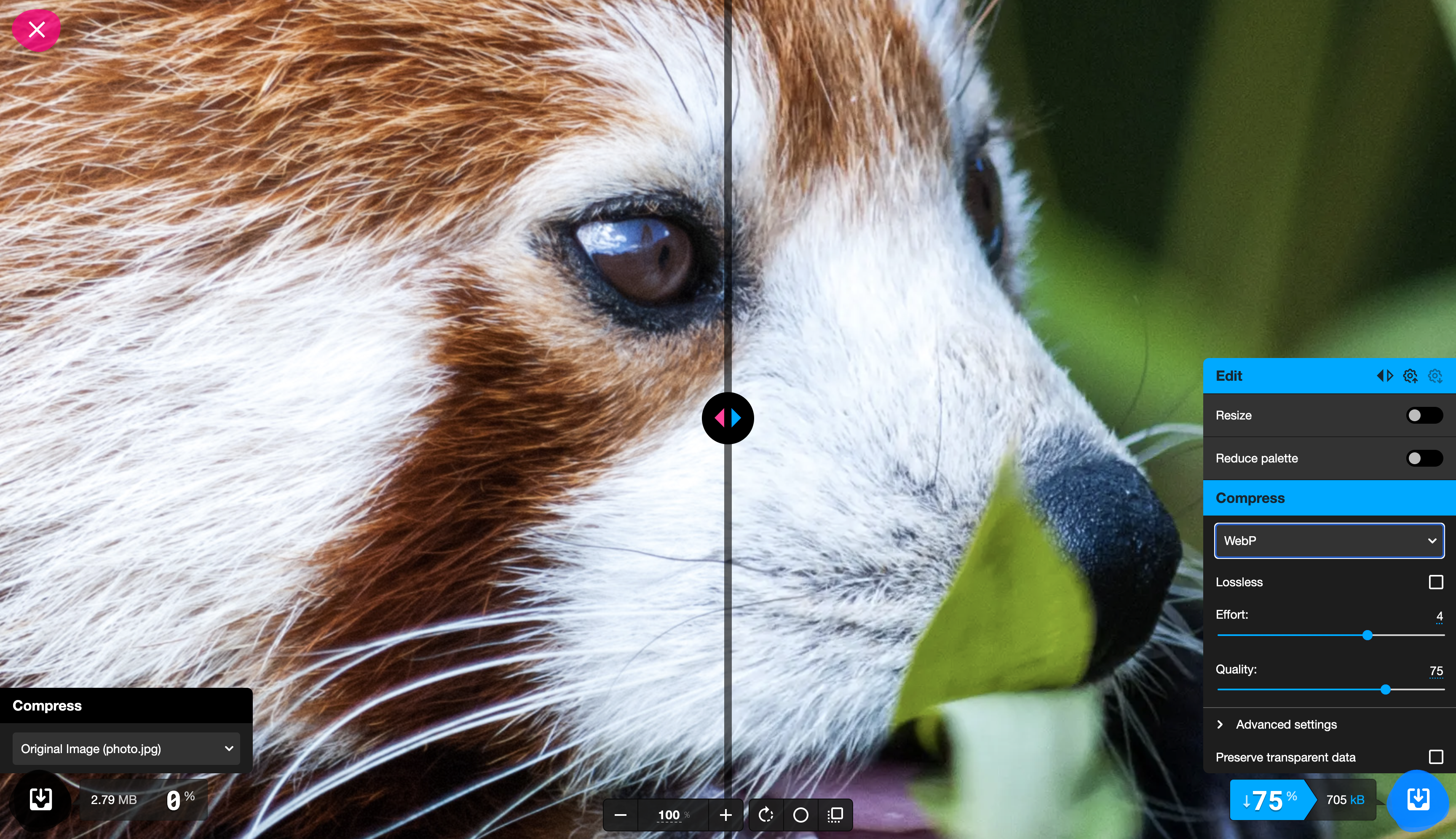 squoosh.app image format converter