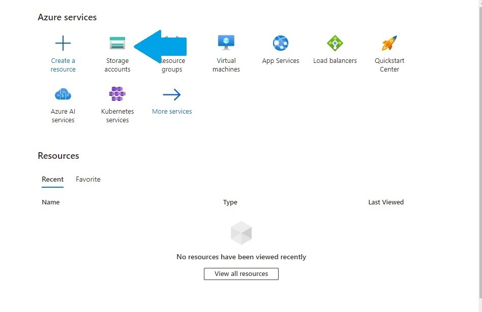 Locating Storage Account