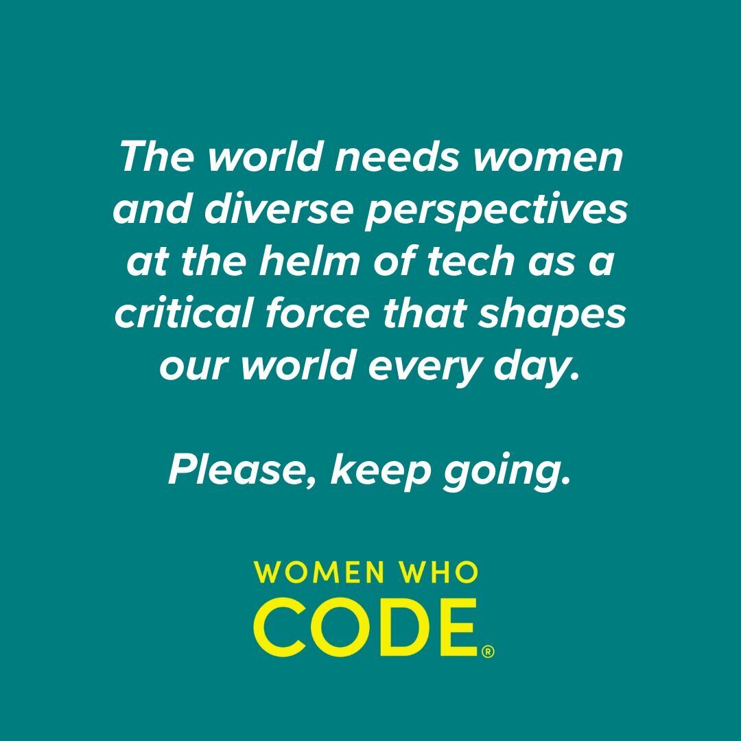 Women Who Code shutting down message
