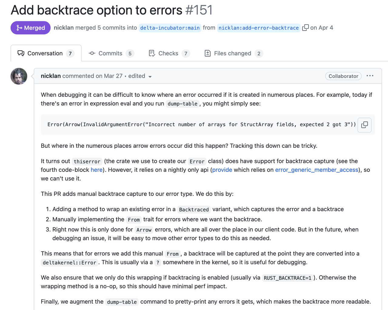 Databricks's example