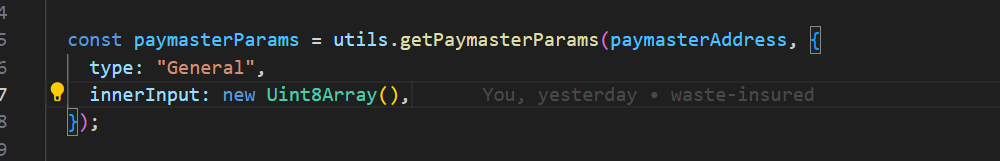 nextjs with paymaster zksync