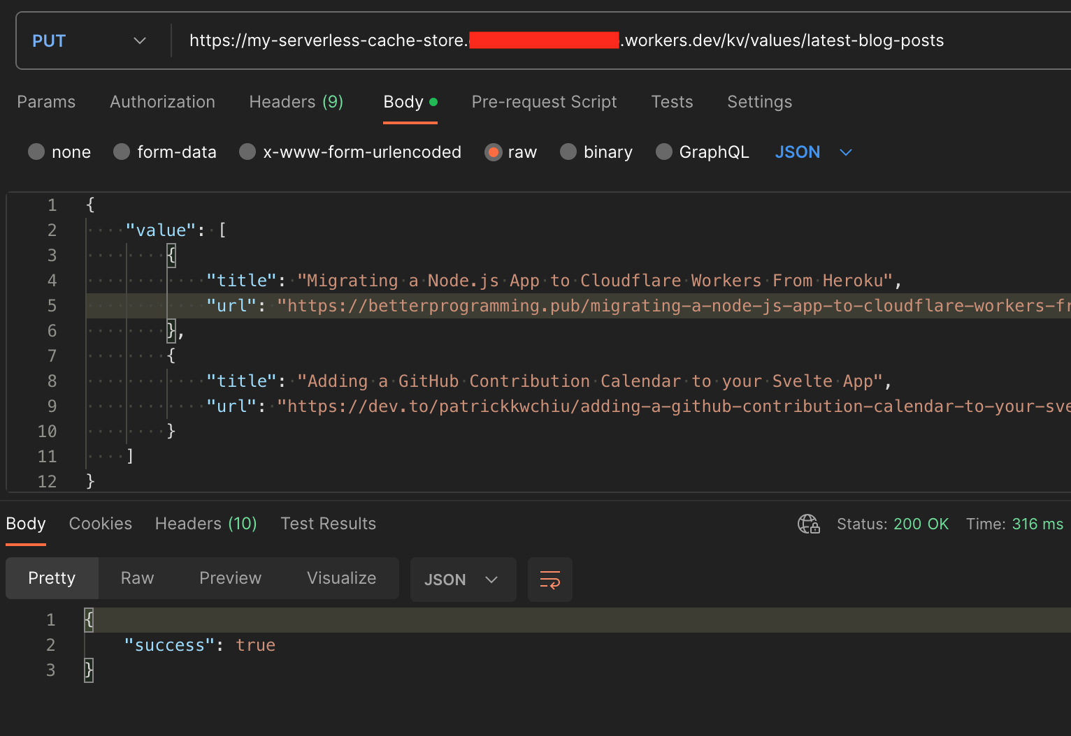 Write a cache