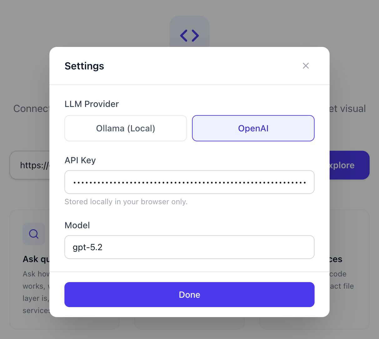 設定面板 OpenAI API 金鑰