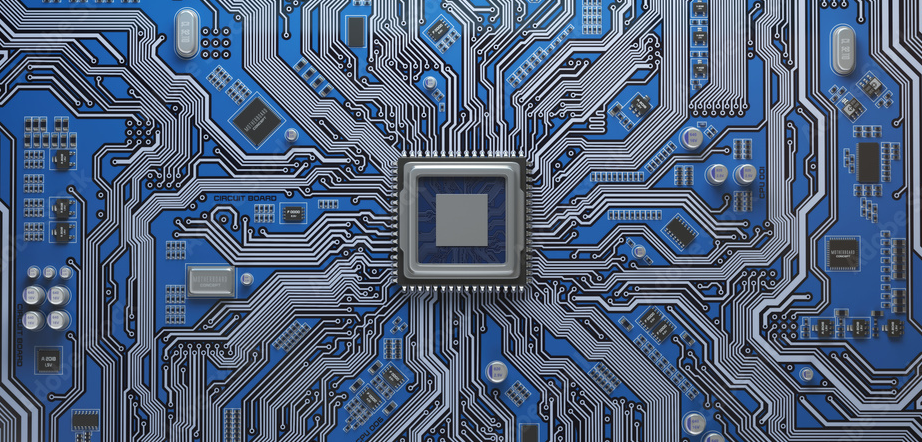 Imagem abstrada de circuito integrado