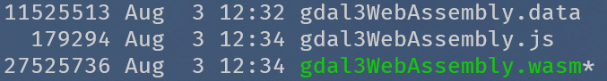 gdal 编译结果