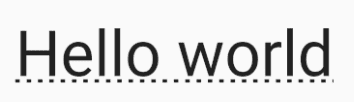 TextDecorationStyle with Dotted