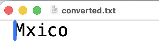 Transformación: elimina una letra