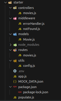 starter folder structure