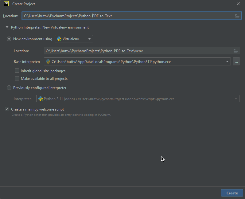 Project Configrations