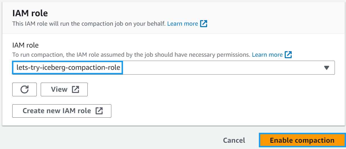 Select compaction role