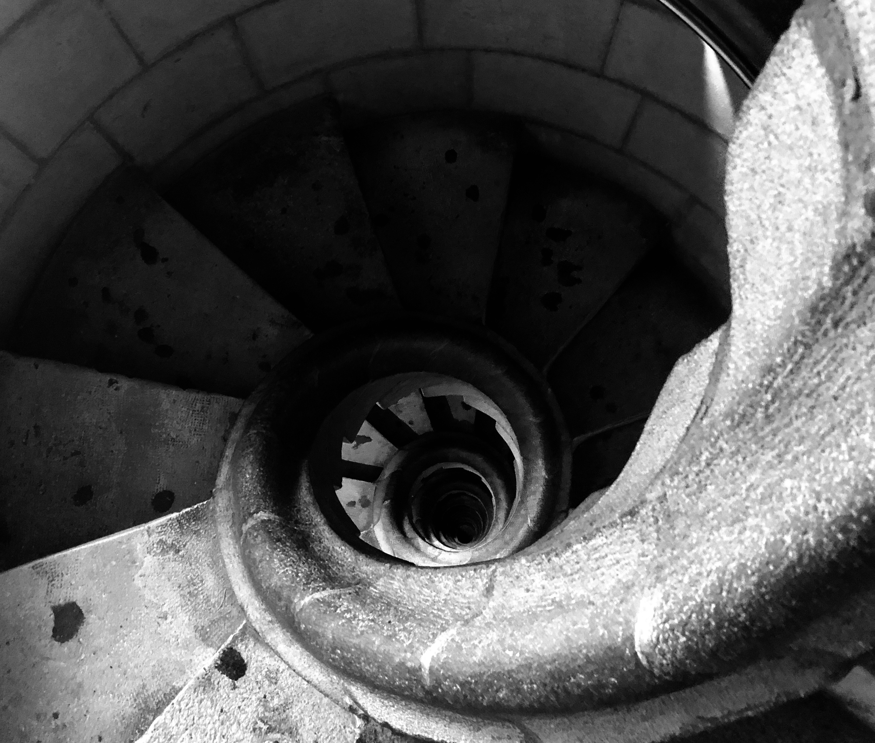 Staircase in the Sagrada Famiglia, Barcelona, Spain. Photo by Adriana Villela.