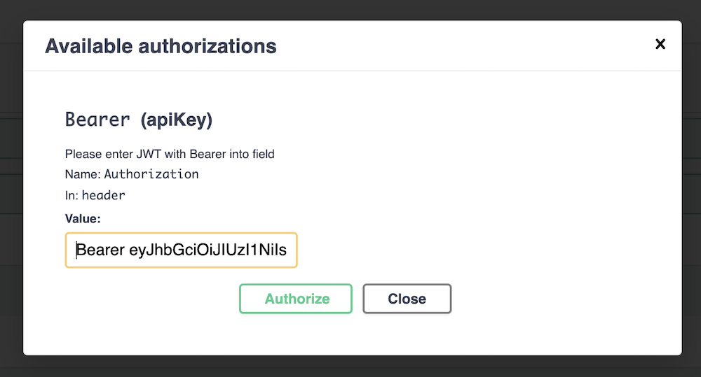 Authorization Header