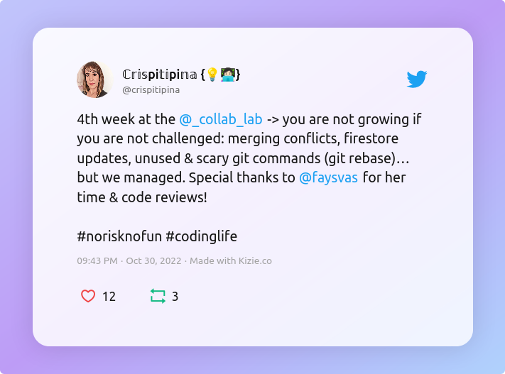 Fourth week at the Collab Lab