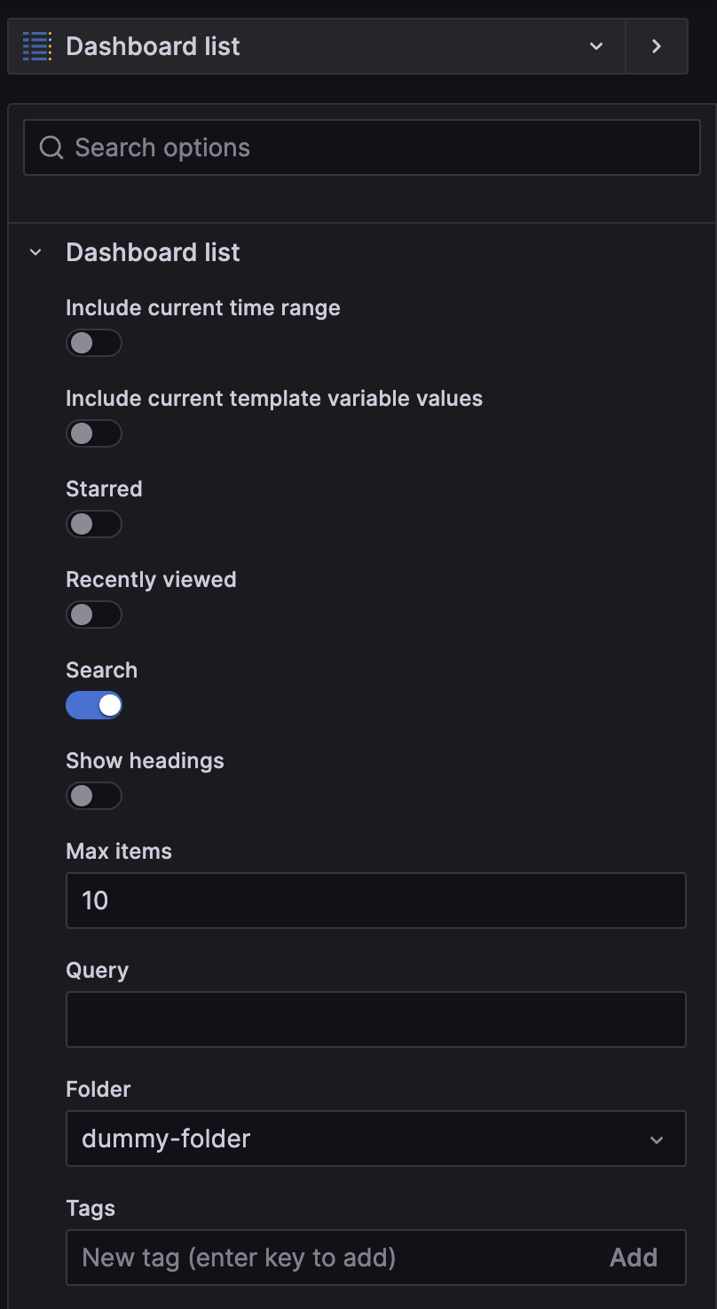 No tags selected