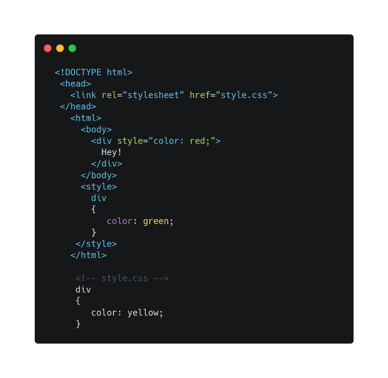 Inline weight example: