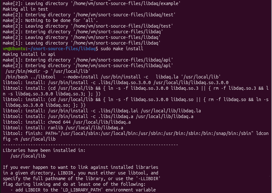make install libdaq