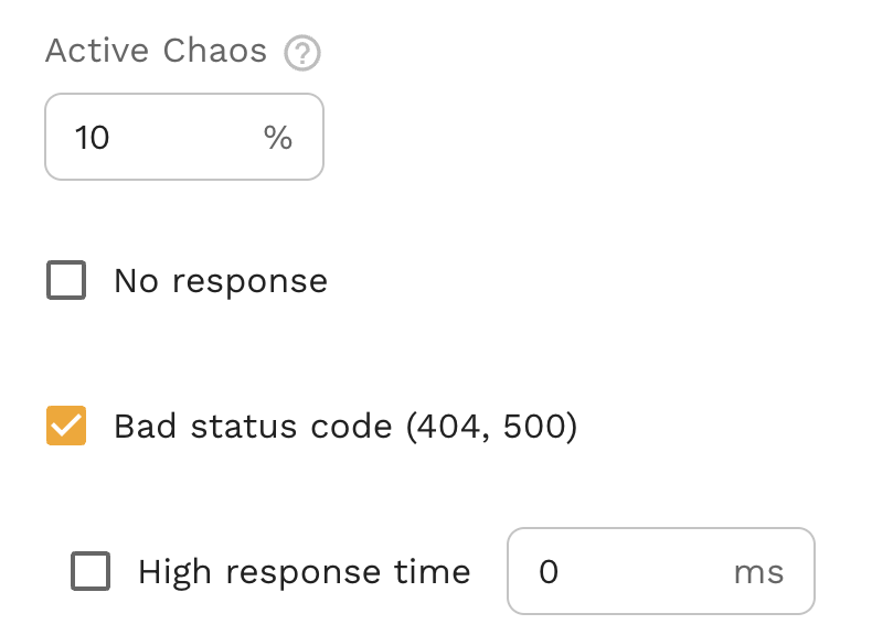 speedscale chaos configuration