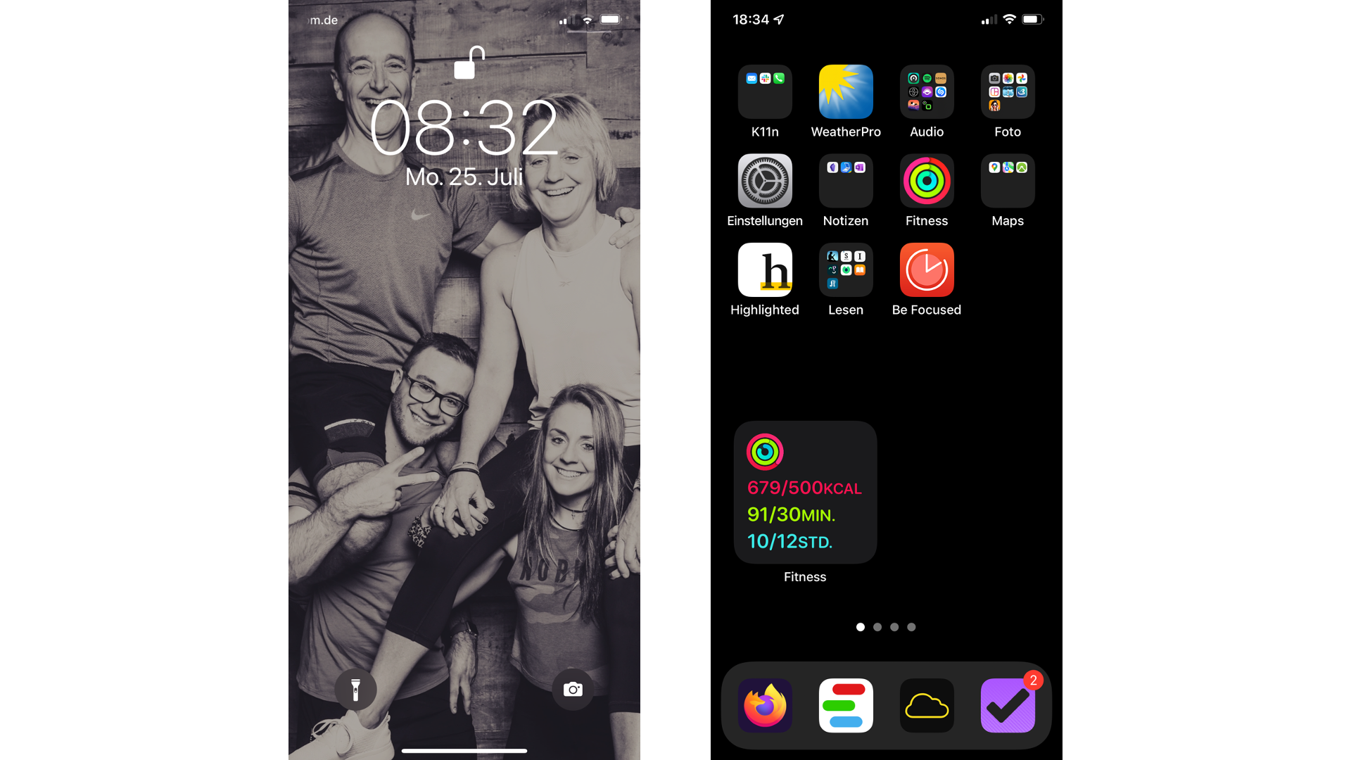 iPhone backgrounds in muted colors