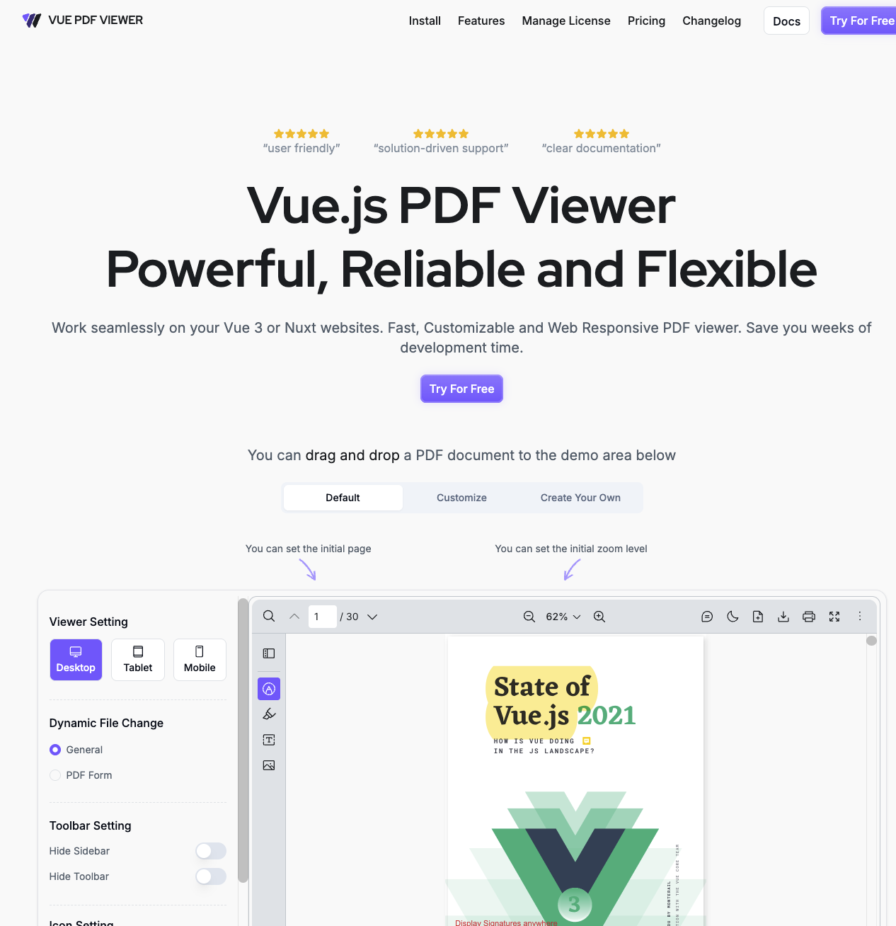 Vue PDF Viewer