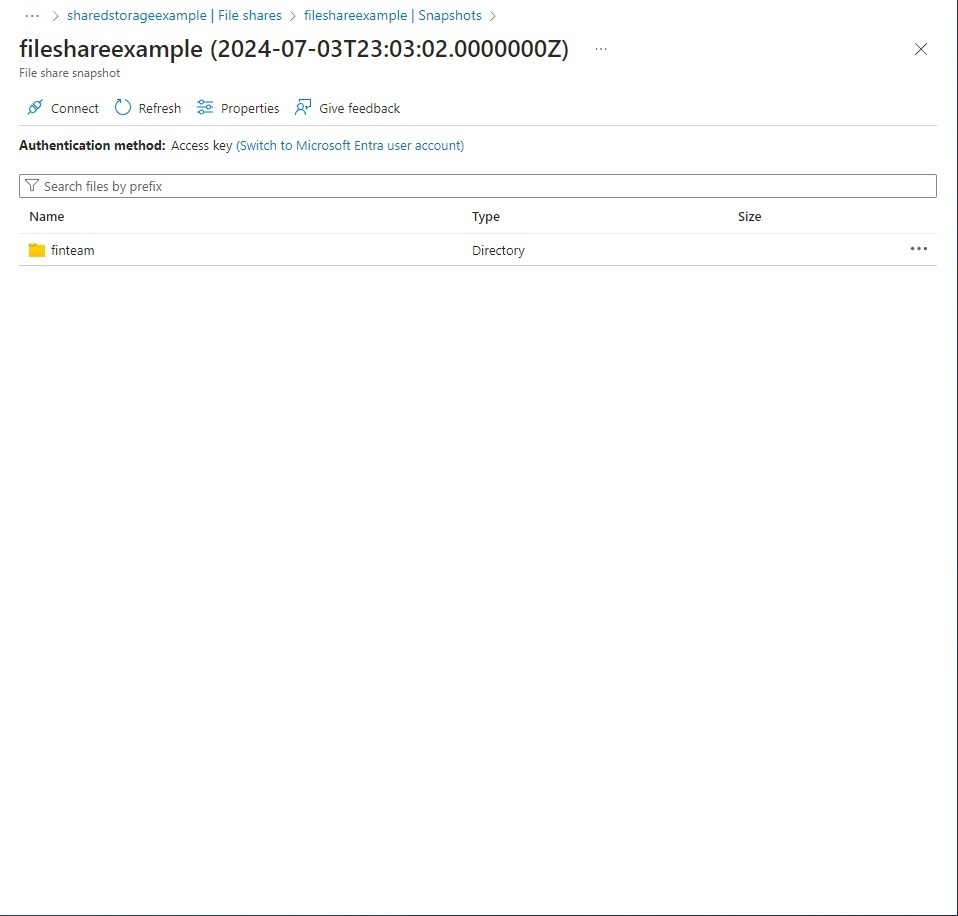 Looking at directory