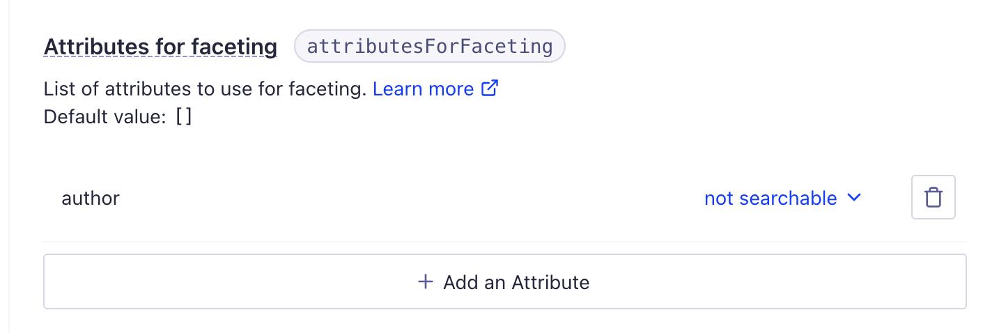 author configuration