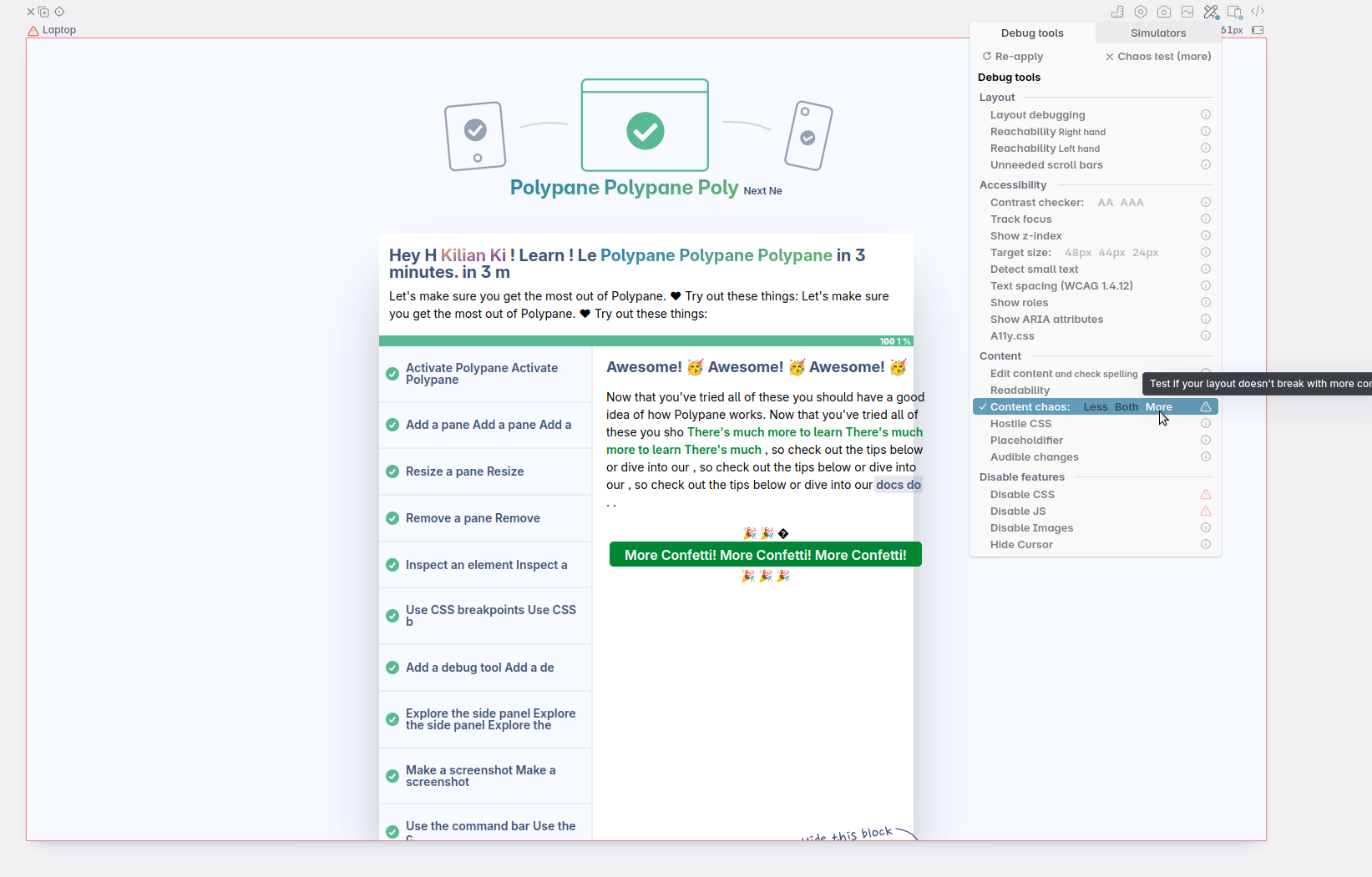 A page with long content.