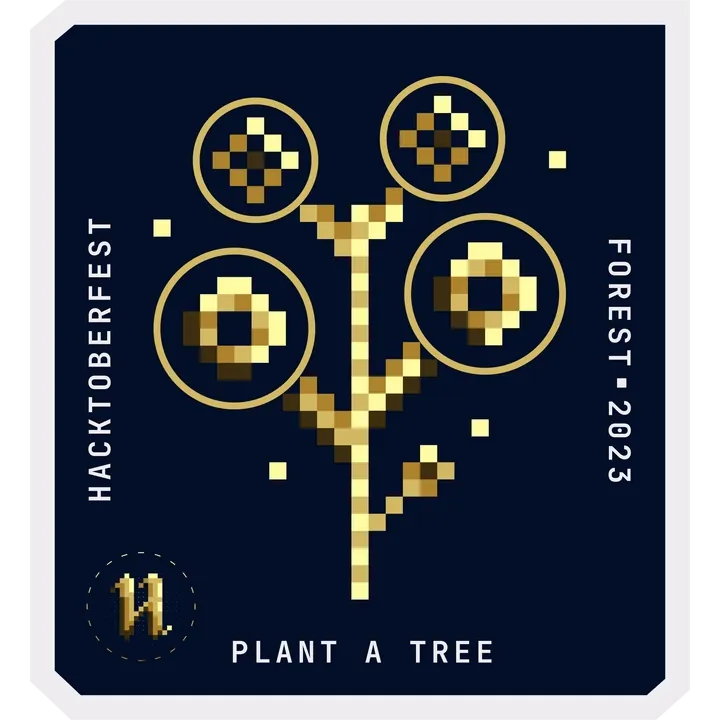 Hacktoberfest 2023: Tree Planted Badge