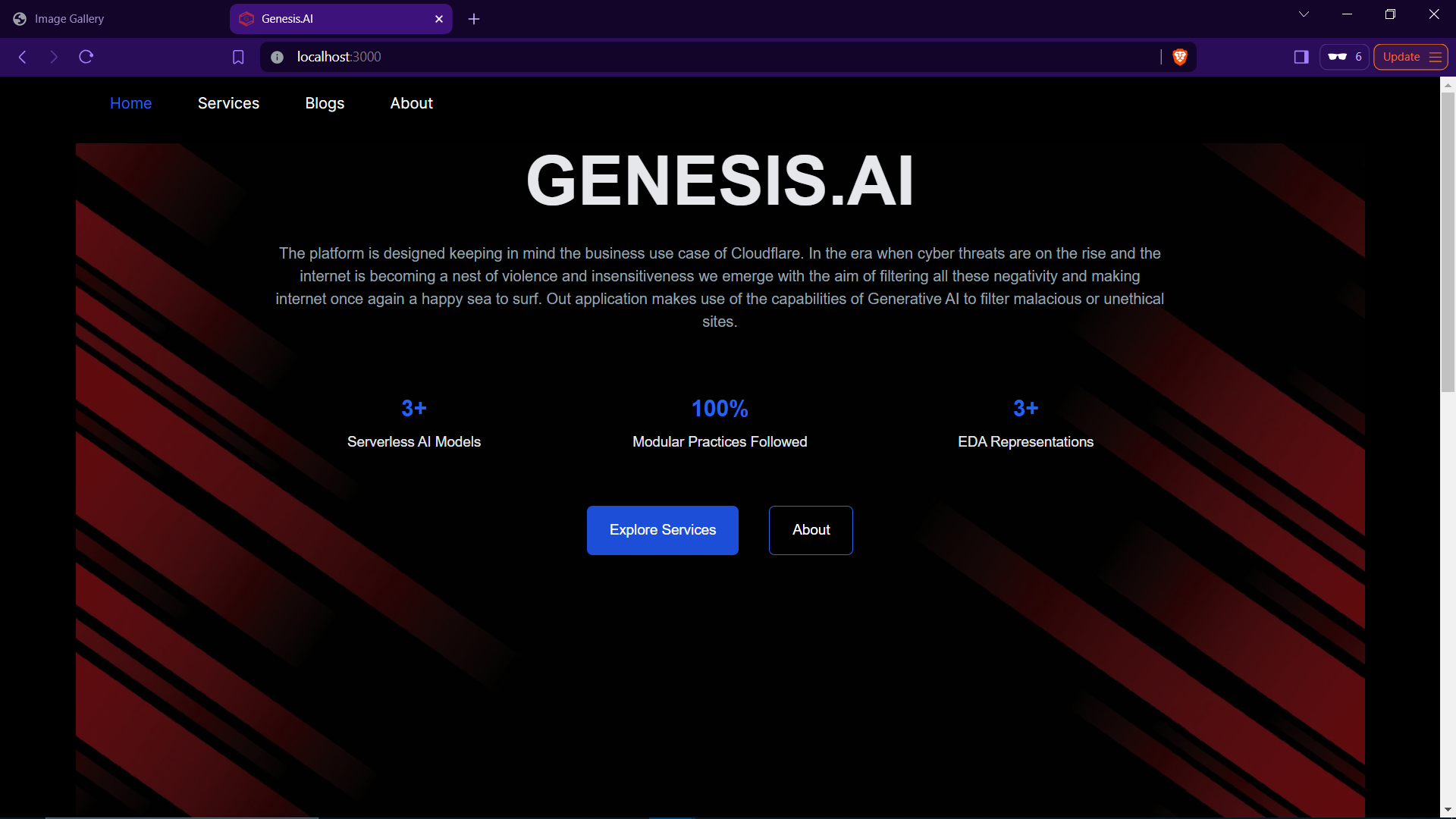 Genesis.AI Landing Page
