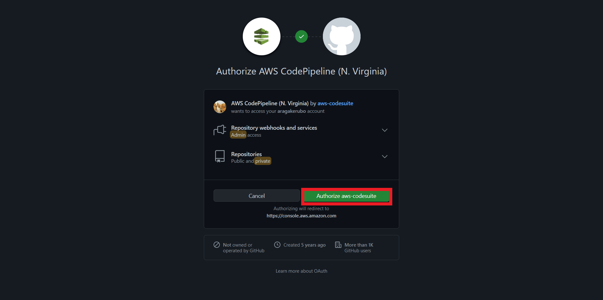 Authorize AWS CodePipeline