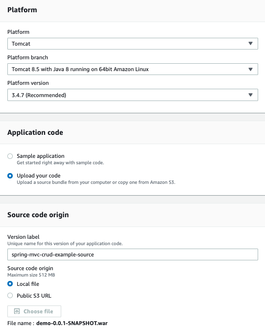 Create a web app form