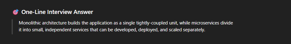 Comparison between microservices and monoliths