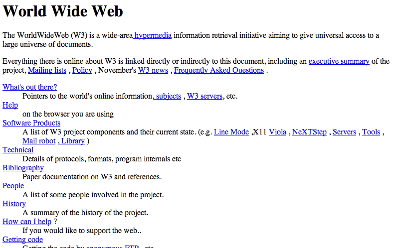 first website