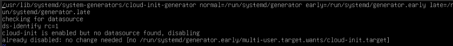 Snippet of the log file. A line describes that the script ran but didn&rsquo;t find any data source.